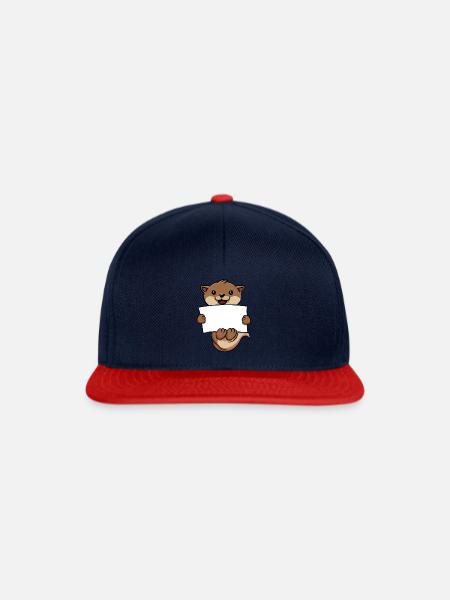 Seeotter Otter - Snapback Cap - Navy/Rot