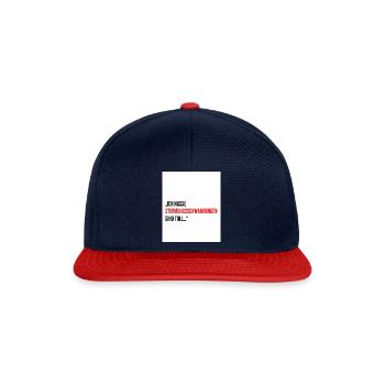 Ich hasse stimmungsschwankungen sind toll...design - Snapback Cap - Navy/Rot - Vorne