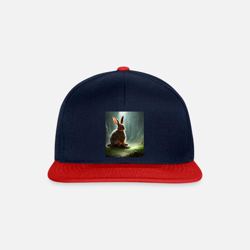 Hare - Snapback Cap - navy/red