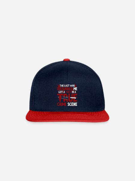 Krimiserie - Krimifan - Nicht stören Tatort - Snapback Cap - Navy/Rot
