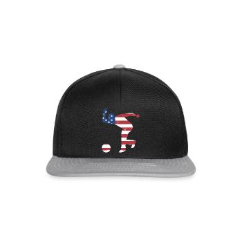 Sport Us Flag Bowling - Snapback Cap - black/grey - Front