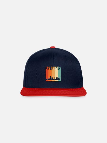 Las Palmas - Snapback Cap - Navy/Rot