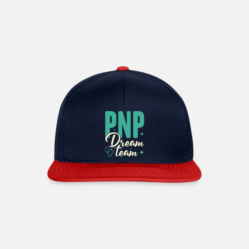 PNP Dream Team - Kinderkrankenschwester Praktiker - Snapback Cap - Navy/Rot