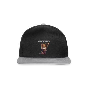 Katzenliebhaber - Snapback Cap - Schwarz/Grau - Vorne