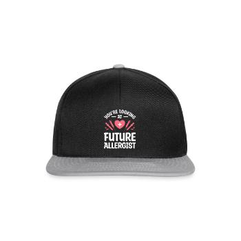 You're Looking At A Future Allergist Allergology - Snapback Cap - black/grey - Front