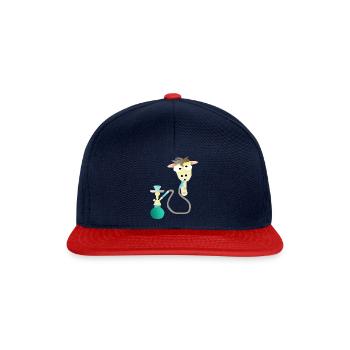 Shisha Giraffe - Snapback Cap - Navy/Rot - Vorne