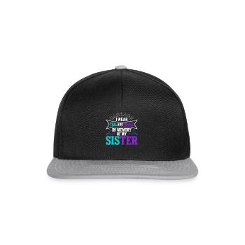 Sunflower Suicide Prevention Suicide Education - Casquette snapback - noir/gris - Devant