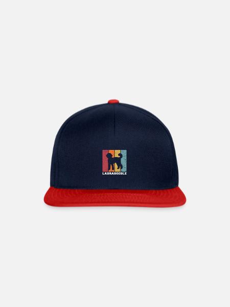 Labradoodle - Snapback Cap - Navy/Rot