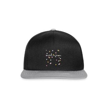 Konfetti im Herzen - Snapback Cap - Schwarz/Grau - Vorne