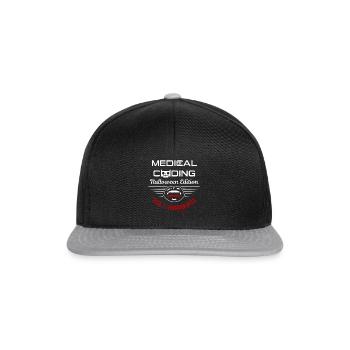 Halloween-medizin-kodierer Medizinische - Snapback Cap - Schwarz/Grau - Vorne