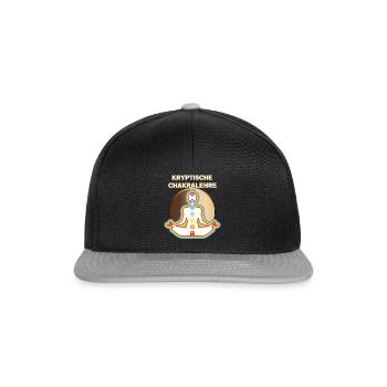 Krypto Chakralehre - Snapback Cap - Schwarz/Grau - Vorne