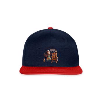 Funny Bieber Saying - Snapback Cap - navy/red - Front