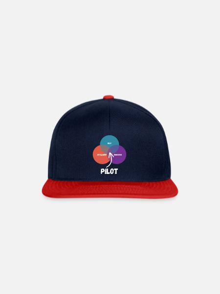 Pilot - Snapback Cap - Navy/Rot