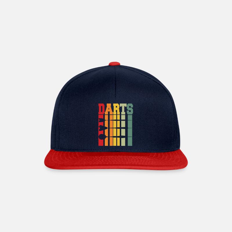 COOL DESIGN TIL DARTSPILLERE - Snapback Cap - marineblå/rød