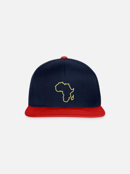 Afrika - Snapback Cap - Navy/Rot