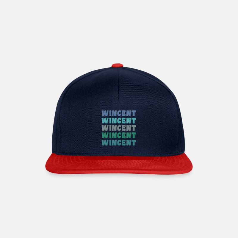 Wincent - Snapback Cap - Navy/Rot