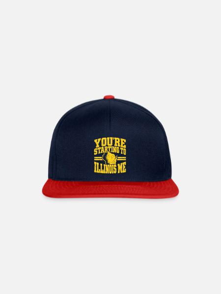 You're Starting to Illinois Me - Snapback Cap - Navy/Rot