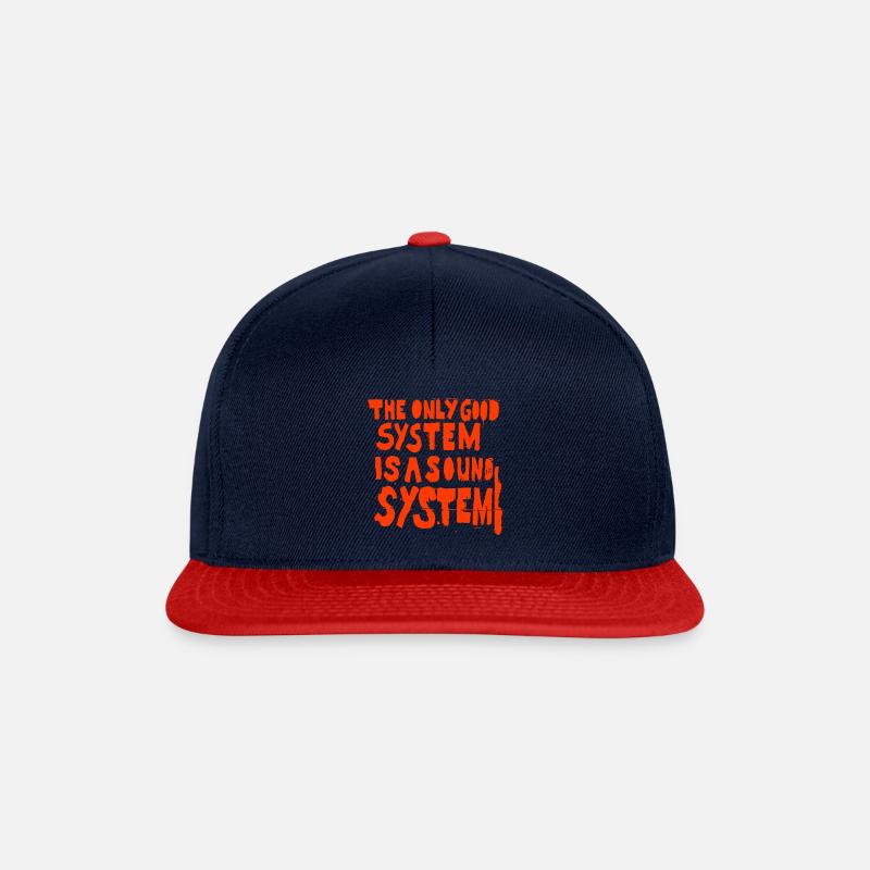 SOUNDSYTEM - Snapback Cap - Navy/Rot