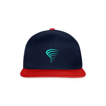 Conception de tornade - Casquette snapback - bleu marine/rouge - Devant