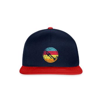 Trompette - Casquette snapback - bleu marine/rouge - Devant