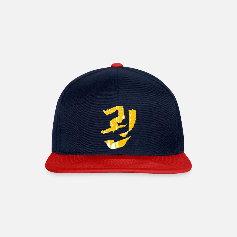 Kwon (Poing) Coréen - Casquette snapback - bleu marine/rouge