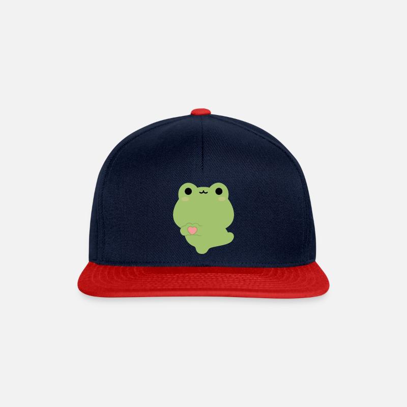 Liebesfrosch - Snapback Cap - Navy/Rot