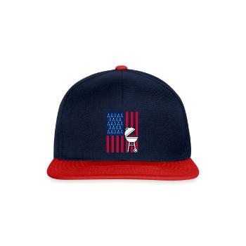Barbecue Grill Grill Accessoires BBQ Grill Master Grill Grill - Casquette snapback - bleu marine/rouge - Devant