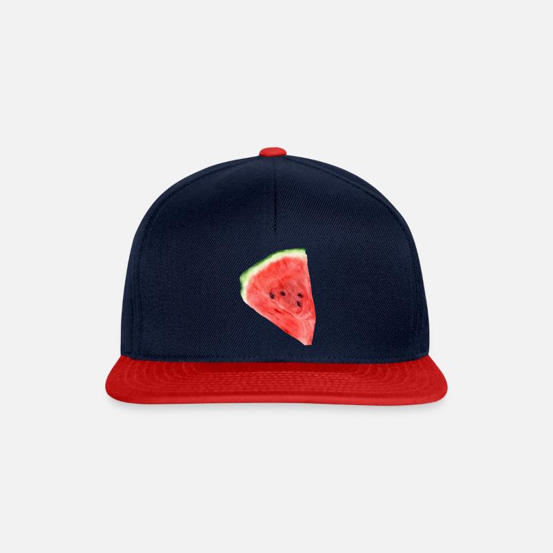 Wassermelone - Snapback Cap - Navy/Rot