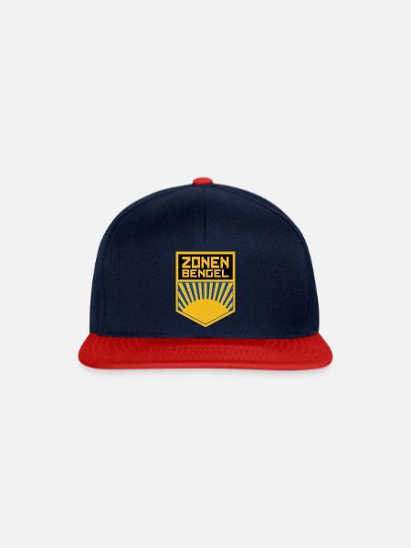 Zonen Bengel DDR FDJ - Ossi Ostdeutschland Motiv - Snapback Cap - Navy/Rot