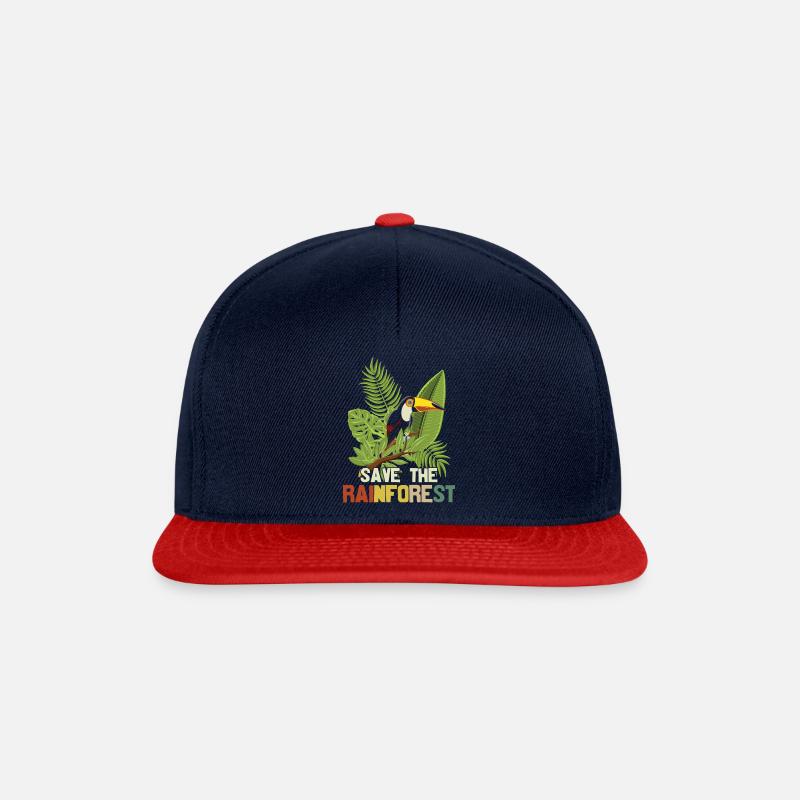 Save the Earth Umweltschutz - Snapback Cap - Navy/Rot