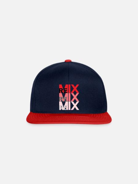 REMIX - Snapback Cap - Navy/Rot
