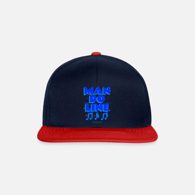 Mandoline - klingt einfach wunderschön - Snapback Cap - Navy/Rot