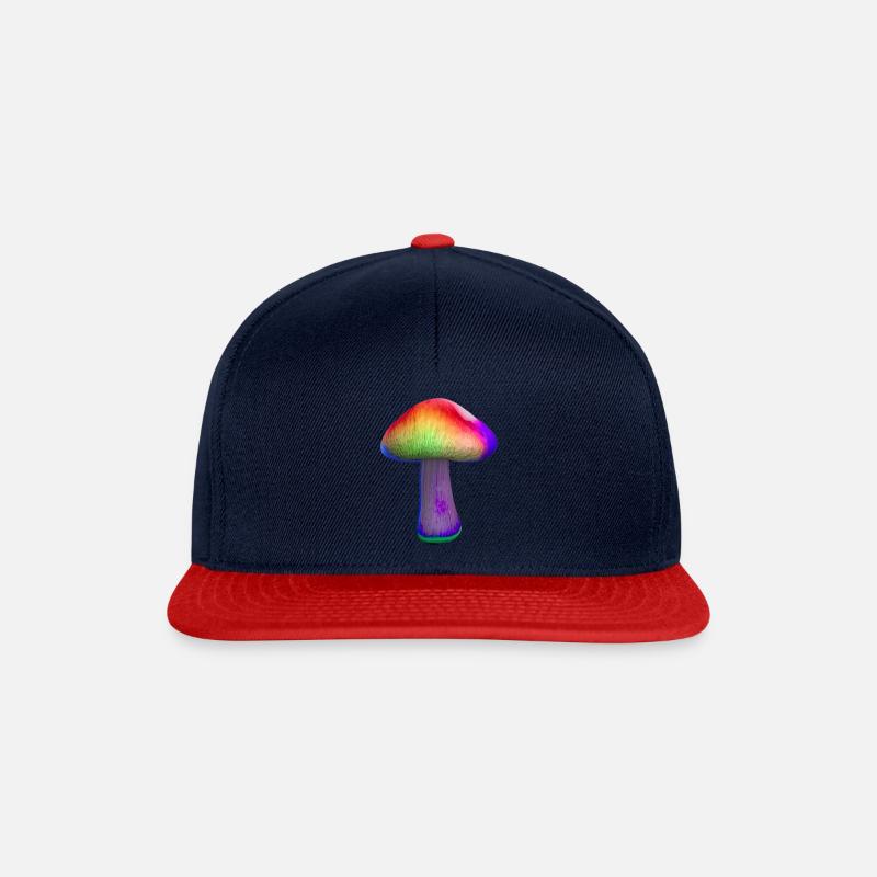 mushroom - Snapback Cap - Navy/Rot