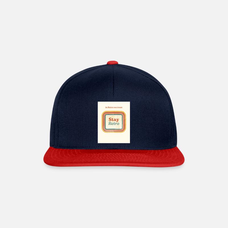 in Retro we trust - Snapback Cap - Navy/Rot