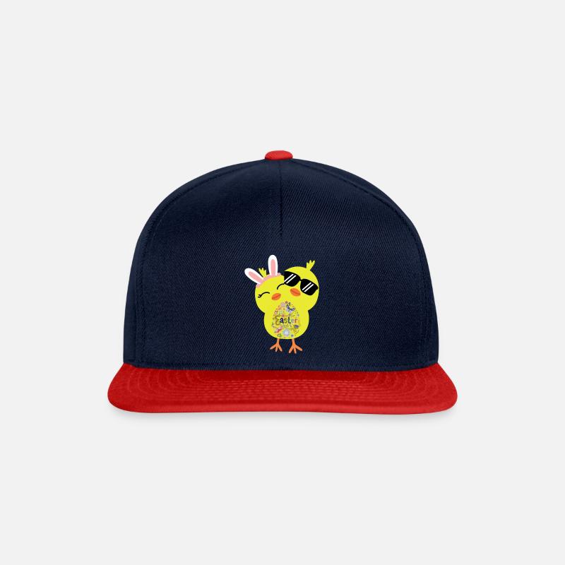 Joyeuses Pâques - Casquette snapback - bleu marine/rouge