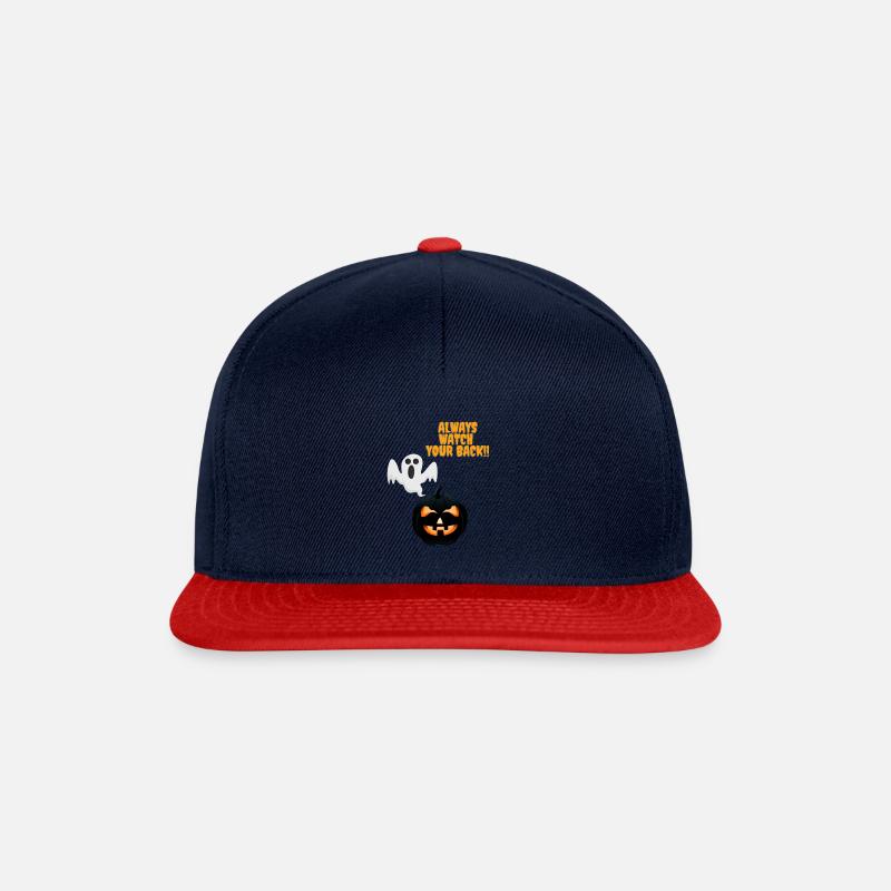 Always watch your Back 0.2 - Snapback Cap - Navy/Rot