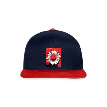 Sonnenblume - Snapback Cap - Navy/Rot - Vorne
