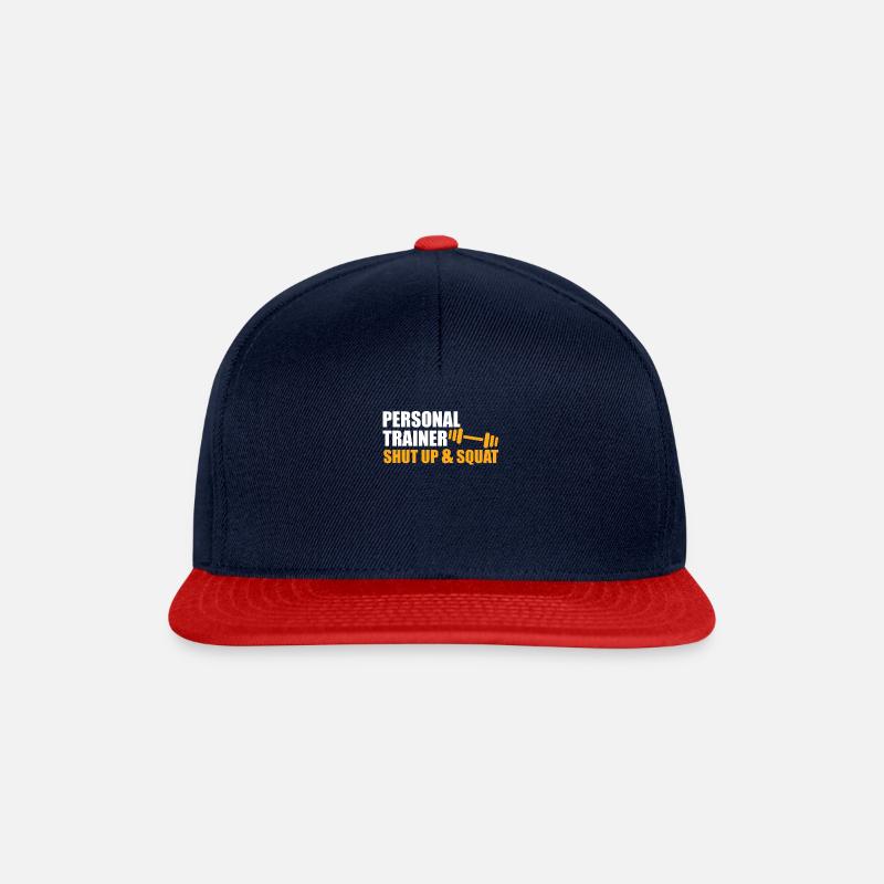 Funny Personal Trainer Design Personal trainer - Casquette snapback - bleu marine/rouge