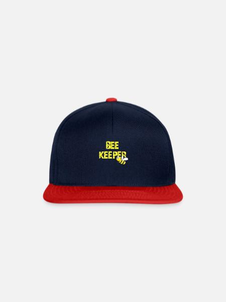 BEEKEEPER Geschenk - Snapback Cap - Navy/Rot