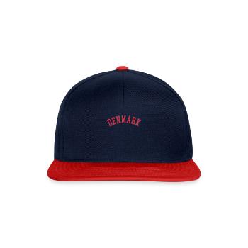 Pour les amoureux du Danemark et du peuple danois - Casquette snapback - bleu marine/rouge - Devant