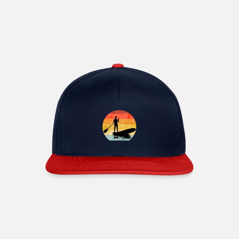Standup Paddling Paddeln Stehpaddeln - Snapback Cap - Navy/Rot