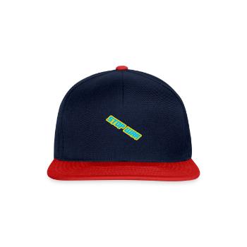Arrêtez la guerre - Casquette snapback - bleu marine/rouge - Devant