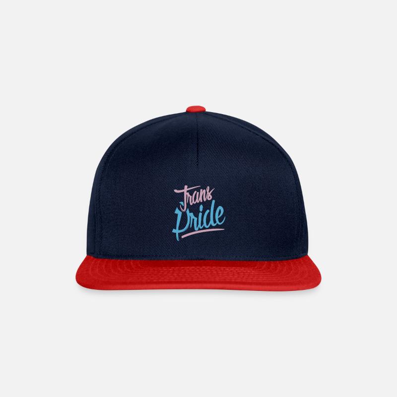 Trans Pride - Snapback Cap - navy/red