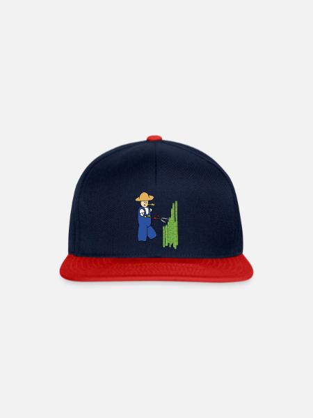 Gärtner - Snapback Cap - Navy/Rot