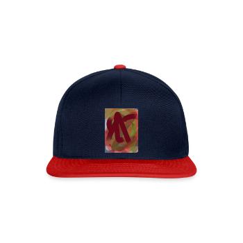 Art . - Casquette snapback - bleu marine/rouge - Devant