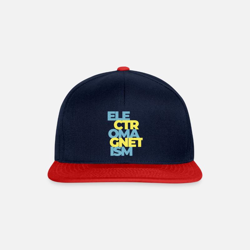 Électromagnétisme Nikola Tesla 369 - Casquette snapback - bleu marine/rouge