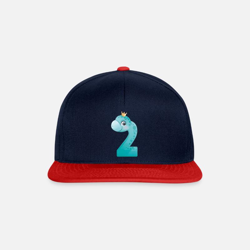 Dino 2 - Snapback Cap - navy/red