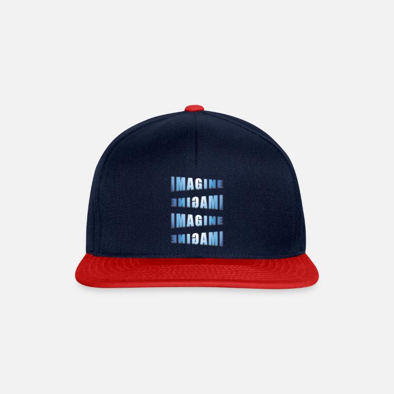 Imagine... (imagine) - Snapback Cap - navy/red