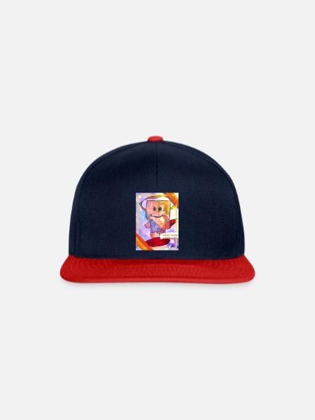 Engelchen - Snapback Cap - Navy/Rot