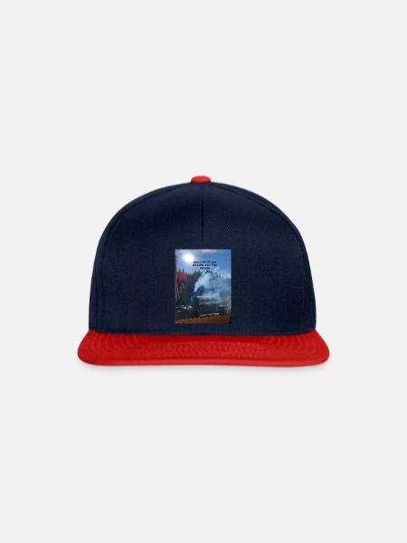 Grillen jpg - Snapback Cap - Navy/Rot